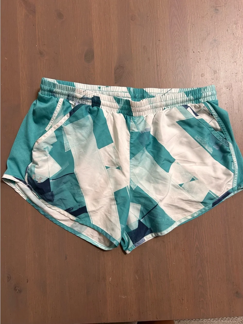 Under Armor Women's Teal & White Athletic Shorts